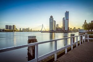 Rotterdam Skyline vanaf Katendrecht van Mark De Rooij