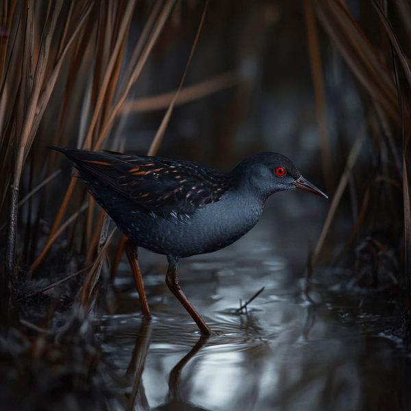 Waterfowl in the reed beds by Poster Art Shop