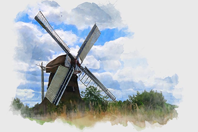 Moulin du Nord par Johan Zuijdam Digi Art