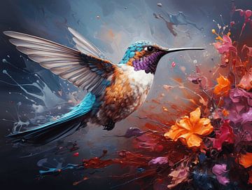 Enchanted Blossoms: AI-Generated Fine Art Splendor  van Eva Lee