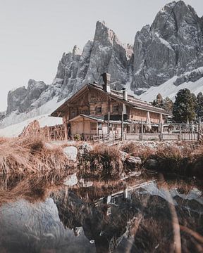 Mountain hut in the Dolomites by Fabiroams