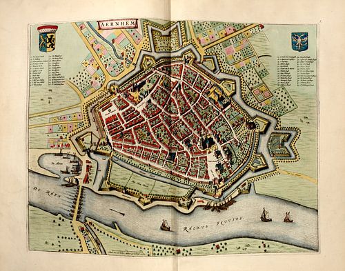 Arnhem, Kaart 1652