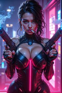 NEON KILLER - L’agent cyberpunk et ses pistolets