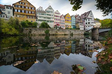 Oude stad van Tübingen van Julia Schellig