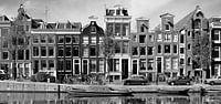 Panorama canal houses Amsterdam, the Netherlands