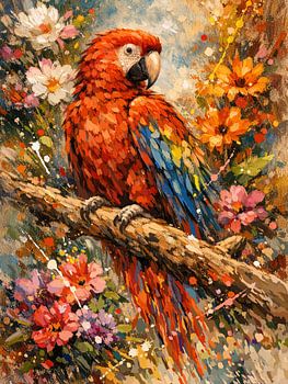 Colourful parrot