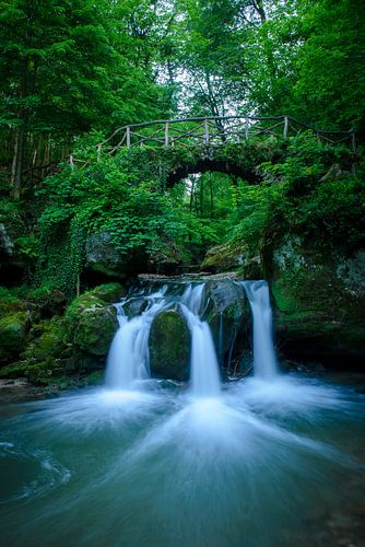 Waterfall in Luxembourg (Müllertal)