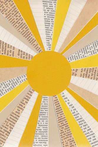 Paper Collage - Sunshine von Alisa Galitsyna