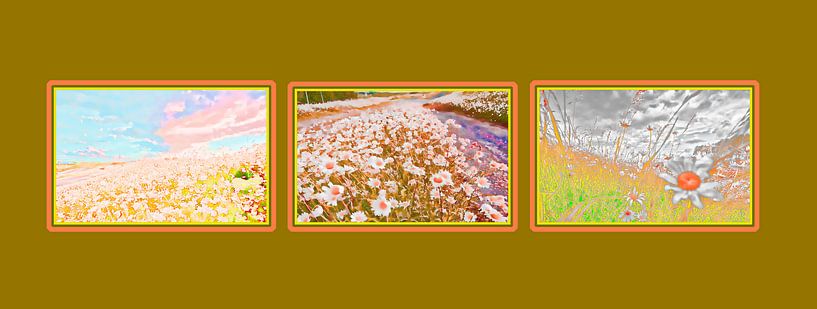 drieluik&quot;Every flower is a soul blossoming in Nature&quot; by foto-fantasie foto-fantasie