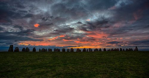 Ales Stenar, zonsondergang