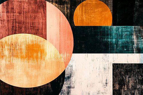 Abstracte cirkels in moderne kleuren