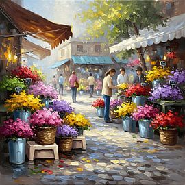 Blumenmarkt von Regan Frederick
