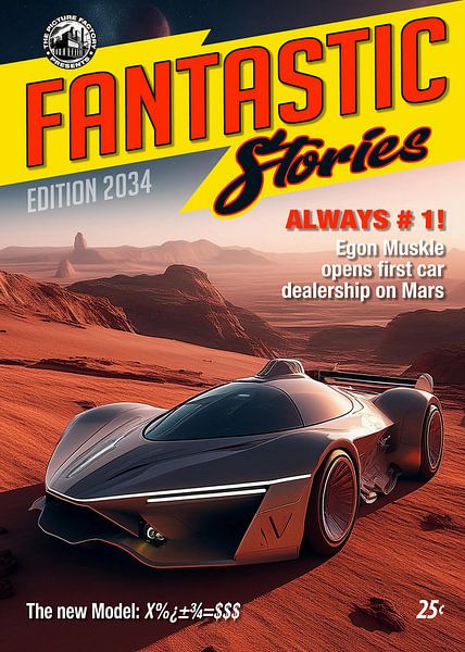 Fantastic Stories #16, Cars on Mars by Ted Decker