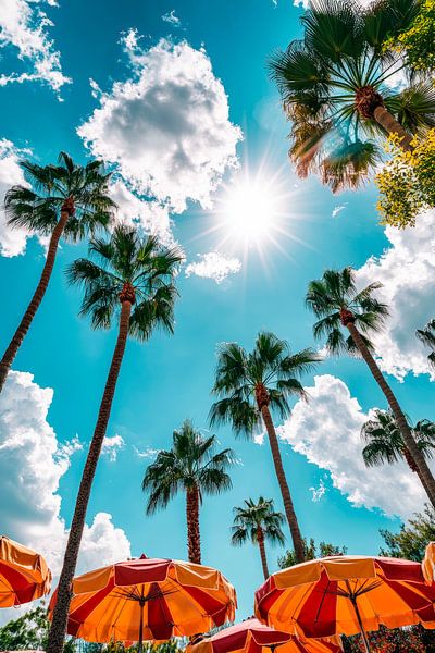 Sunny day under palm trees by Poster Art Shop