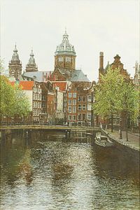 Peinture : Oudezijds Voorburgwal, Amsterdam sur Igor Shterenberg