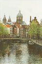 Schilderij: Oudezijds Voorburgwal, Amsterdam van Igor Shterenberg thumbnail