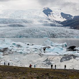 Fjallsárlón, Gletschersee in Island von Linda Schouw
