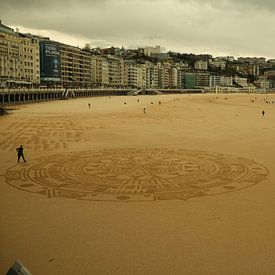 Muster im Sand, San Sebastián von Urban Archive