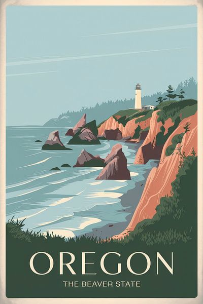 Oregon by Poster Art Shop
