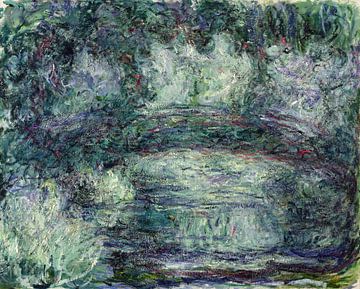 Claude Monet,De Japanse Brug, 1918-19 Olie op Canvas Zie Detail 