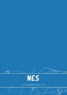 Blueprint | Map | Nes (Fryslan) by Rezona