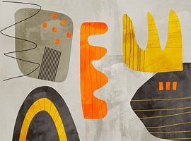 Abstract street art by Claudio Chagas