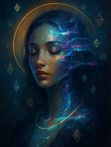 Holografische halo - Cyber Godin