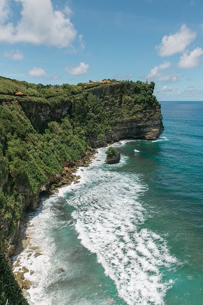 Turquoise Blue Ocean at the Uluwatu Tempe by Troy Wegman