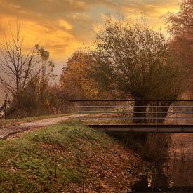 The bridge at bouvigne Castle by Jos Erkamp