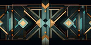 Geometric Pattern in Art Deco Style by Whale & Sons