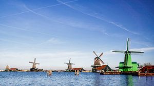 Nederlandse molens aan de Zaanse schans van Rietje Bulthuis