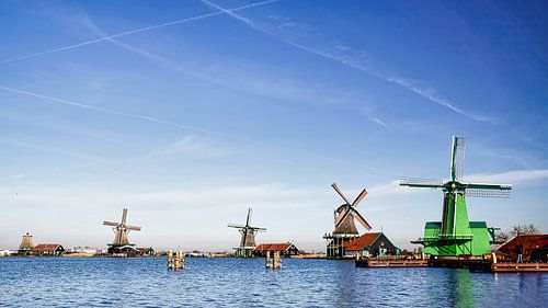 Nederlandse molens aan de Zaanse schans