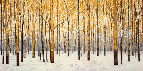 Winter sun in the forest