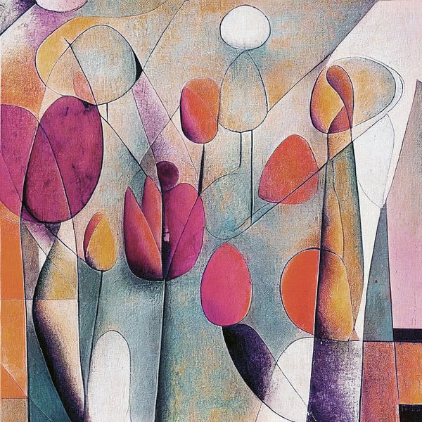 Tulips Abstract by Jacky