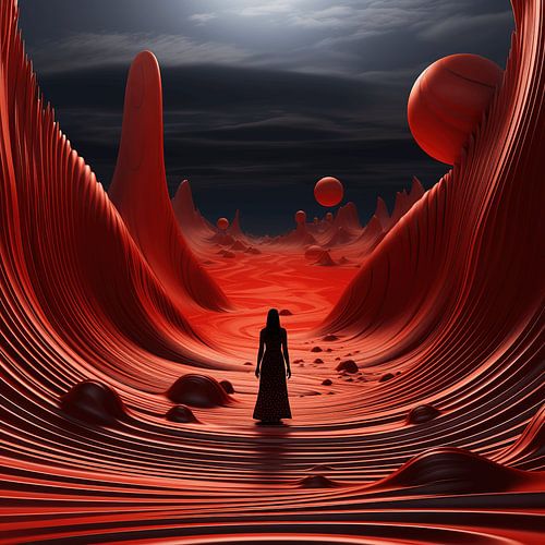 A Surreal Red Landscape