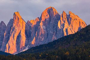 Sonnenuntergang in den Dolomiten, Italien