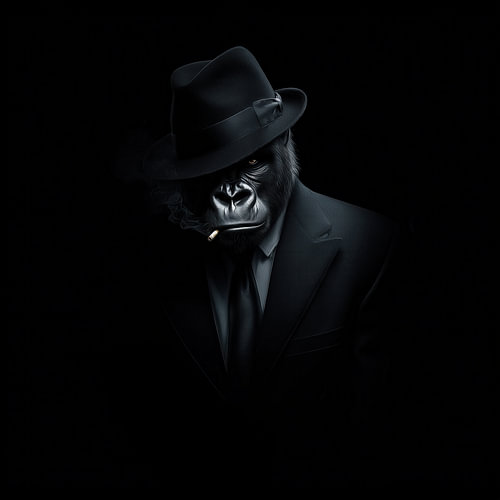 Porträt des Mafia-Gorillas