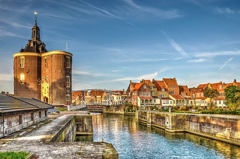 De Poort van Enkhuizen 's middags van Frans Blok