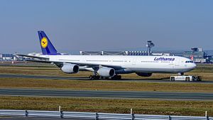 Lufthansa Airbus A340-600 Passagierflugzeug.