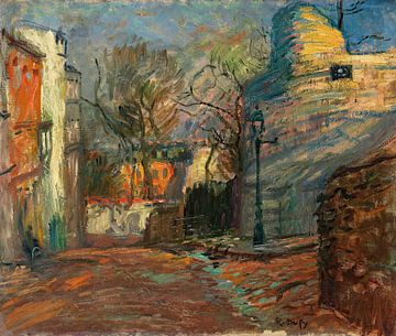 Raoul Dufy - Straat in Montmartre (1901-1902) van Peter Balan