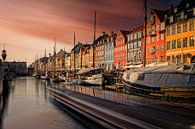 sunset at Nyhavn, a beautiful harbour in the centre of Copenhagen by gaps photography thumbnail