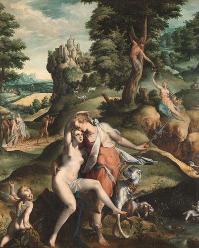 Venus and Adonis, Bartholomeus Spranger