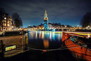 Montelbaanstoren van Amsterdam  in de avond van Fotografiecor .nl