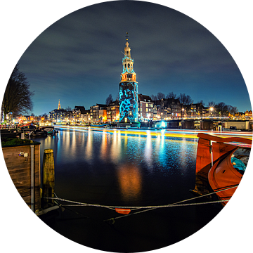Montelbaanstoren van Amsterdam  in de avond van Fotografiecor .nl