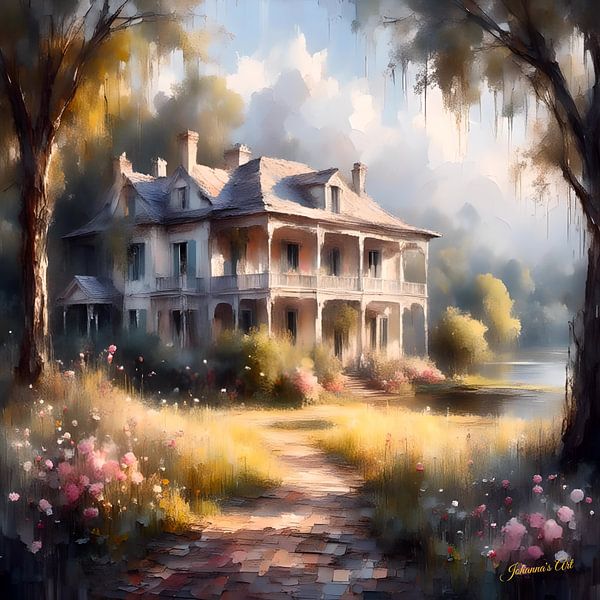 American Plantation House 1 by Johannas Art Creations