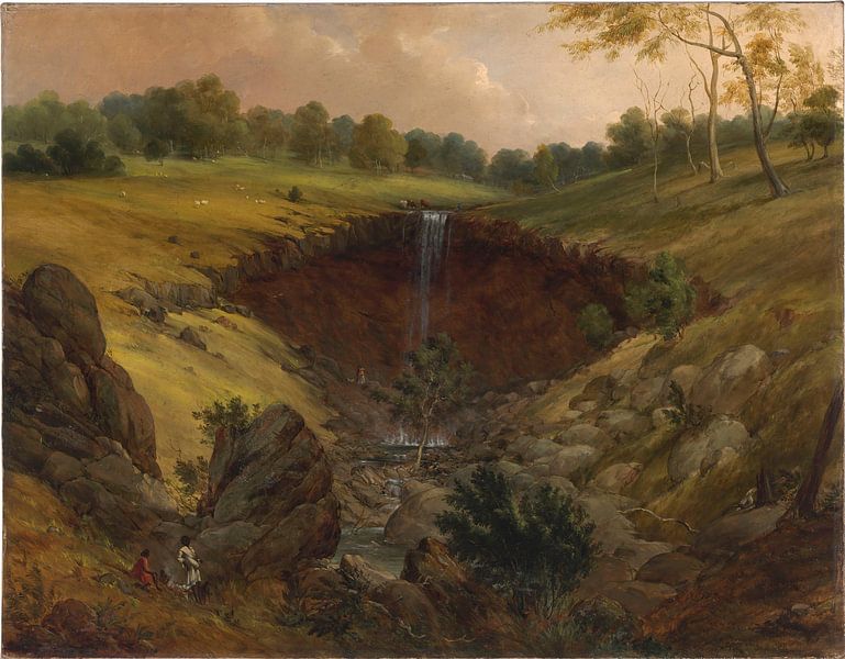 Thomas Clark-De Wannon Falls 1870 van finemasterpiece