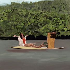 Tropisches Paddleboard-Vergnügen von Osheensgallery