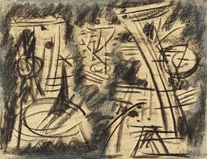 Willi Baumeister - Ritzfiguren im Dialog (1949)