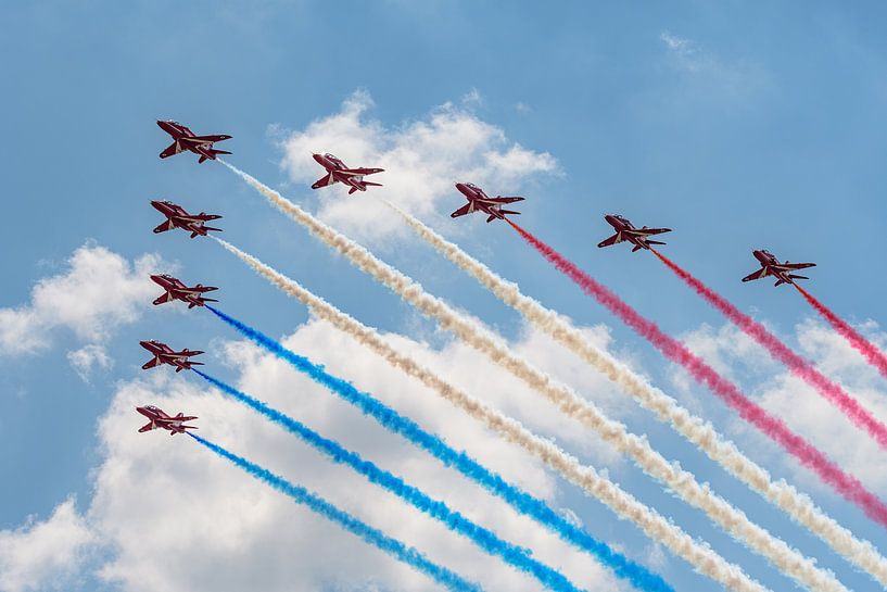 Royal Air Force Red Arrows. by Jaap van den Berg