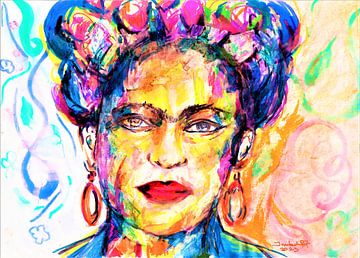 Frida. Hand-drawn. by Ineke de Rijk